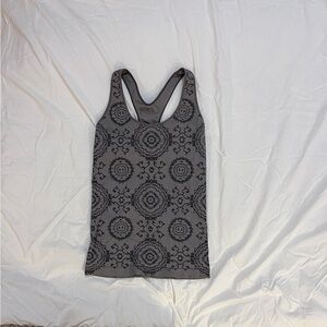 Zella Charcoal Patterned Tank Top